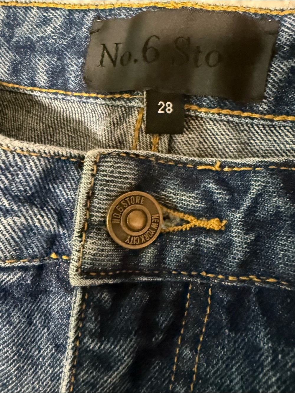 No.6 Store Erik Jean in Mid Blue Size 28 - Picture 9 of 10